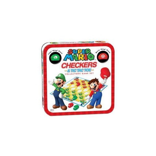 Super Mario Bros Classic Checkers & Tic Tac Toe