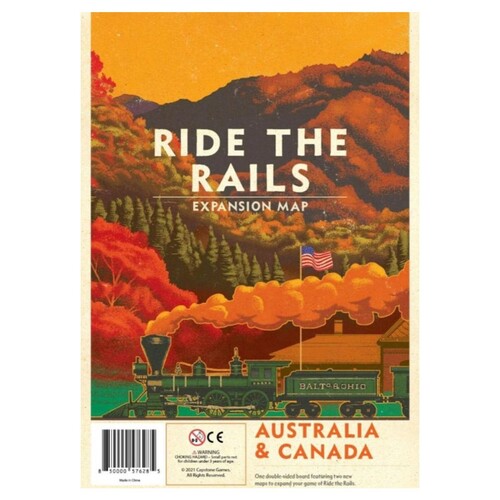 Ride the Rails: Australia and Canada Map