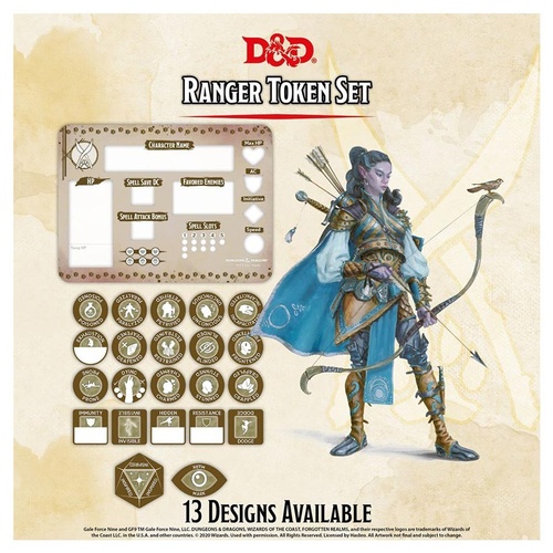 D&D Character Tokens: Ranger Token Set