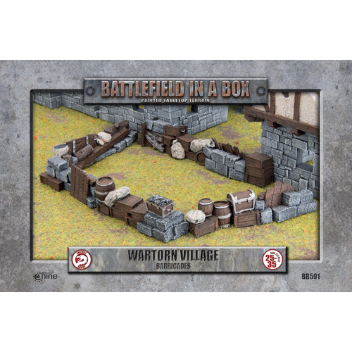 Battlefield in a Box: BB591 Wartorn Village - Barricades