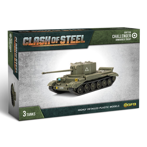 Clash of Steel: Challenger Armoured Troop (x3 Plastic)
