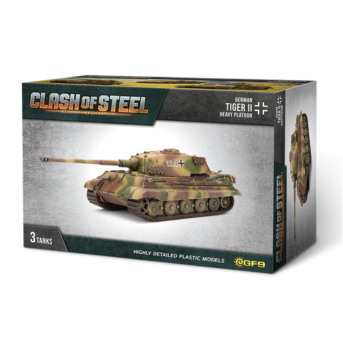 Clash of Steel: Tiger II Heavy Tank Platoon (x3 Plastic)