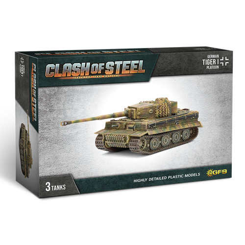 Clash of Steel: Tiger I Tank Platoon (x3 Plastic)