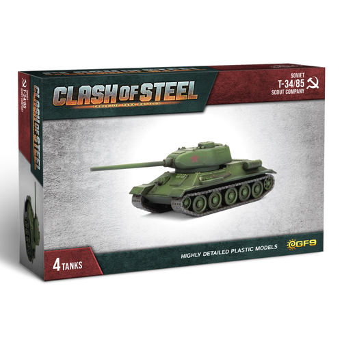 Clash of Steel: T-34/85 Scout Company (x4 Plastic)