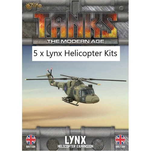 Tanks: Modern Age - UK Lynx Helicopter Bundle (5)
