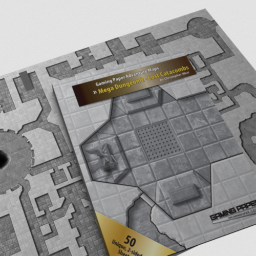 Gaming Paper: Adventure Maps - Mega Dungeon 2 (Lost Catacombs)