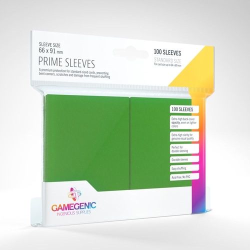 Gamegenic Prime 100ct Green Sleeves