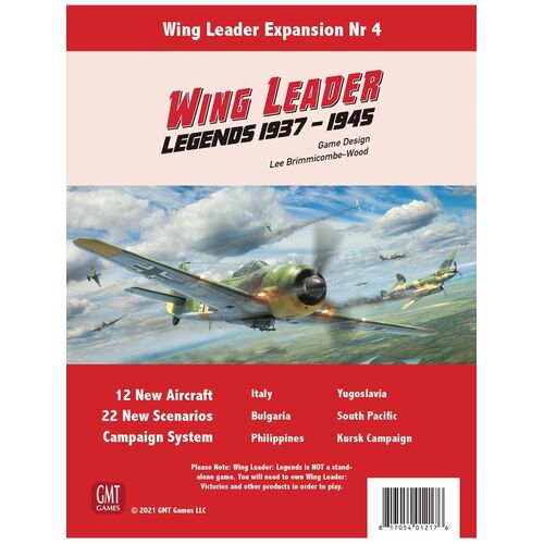 Wing Leader: Expansion No.4 - Legends 1937-1945