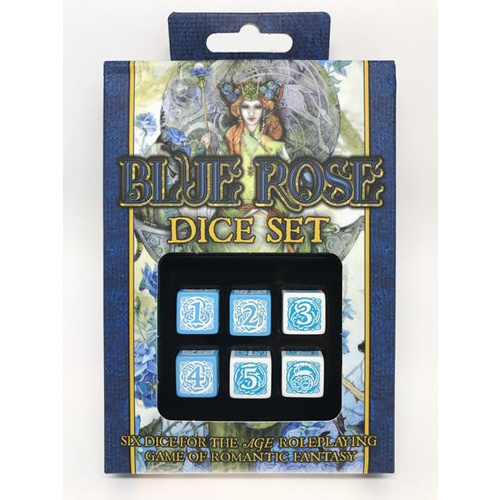 Blue Rose RPG Dice Set (6)