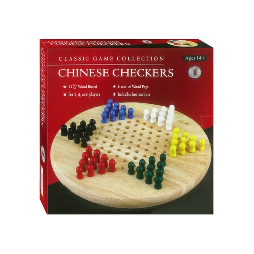 Chinese Checkers, Wood Pegs