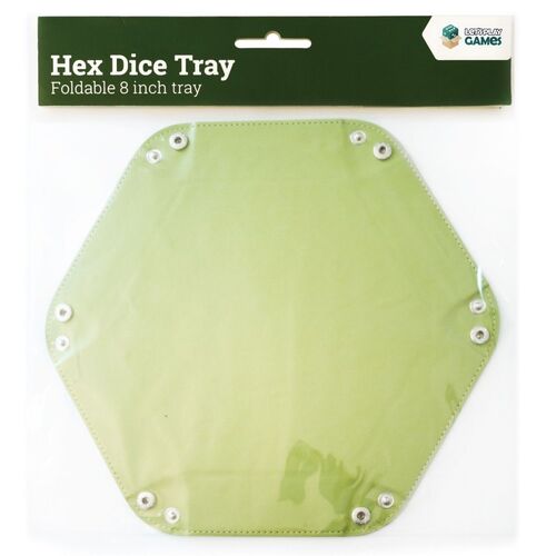 Folding Hex Dice Tray: Green 8"