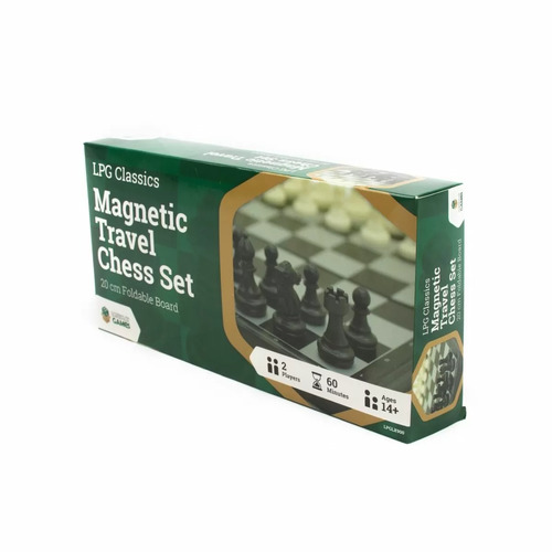 Plastic Magnetic Travel Chess Set - 20 cm Foldable Board