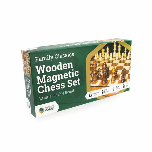 Wooden Magnetic Chess Set - 30cm Board