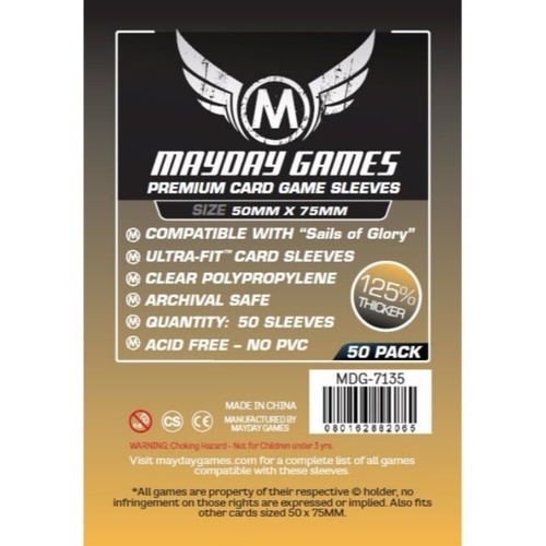 Mayday Premium Custom Card Sleeves - (50 x 75mm)