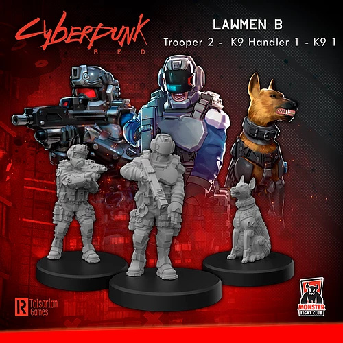 Cyberpunk Red Miniatures: Lawmen B - Enforcers
