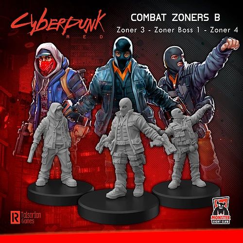 Cyberpunk Red Miniatures: Combat Zoners B - Punks