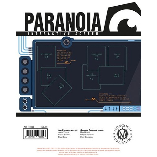 Paranoia RPG: Paranoia Interactive Screen