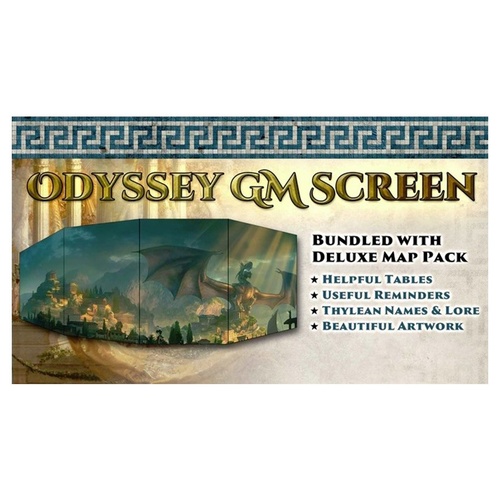 Odyssey of the Dragonlords: Deluxe Poster Map Pack and GM Screen Bundle