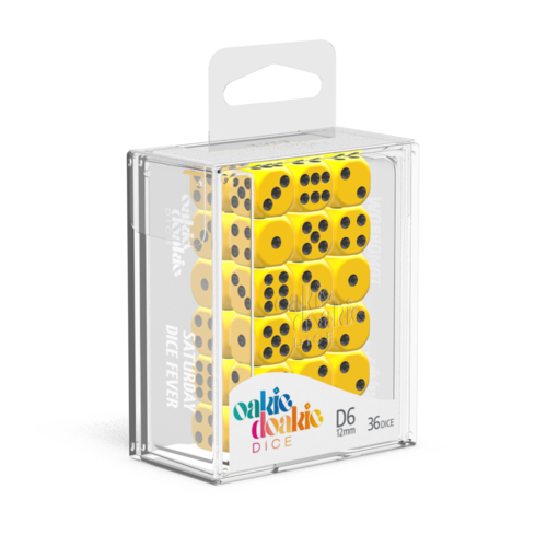 12mm D6 Set - Solid - Yellow (36 dice)  