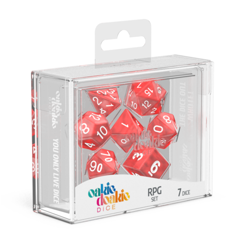 RPG Set - Marble - Red (7 dice)  