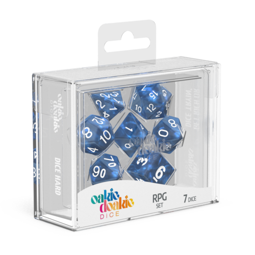 RPG Set - Marble - Blue (7 dice)
