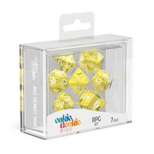 RPG Set - Translucent - Yellow (7 dice)  