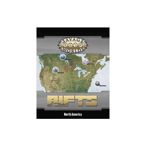 Savage Worlds RPG: Savage Rifts - Map: North America & Castle Refuge