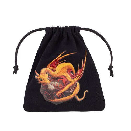 Adorable Dragon Black Dice Bag