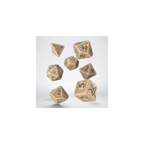 Call of Cthulhu Roleplaying Dice Set (7) - Beige/Black