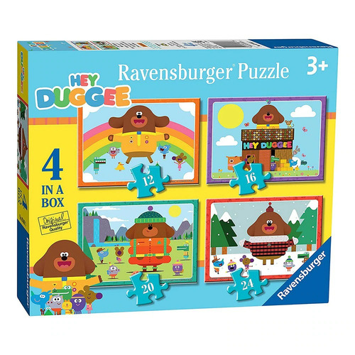 Ravensburger: Hey Duggee 4 in a Box 12 16 20 24pc