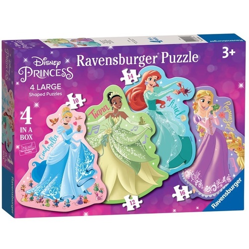 Ravensburger: Disney Princess 4 Shaped Puz in a Box