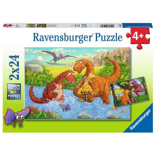 Ravensburger: Dinosaurs at play 2x24pc