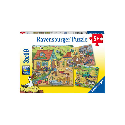 Ravensburger: On the Farm 3x49pc
