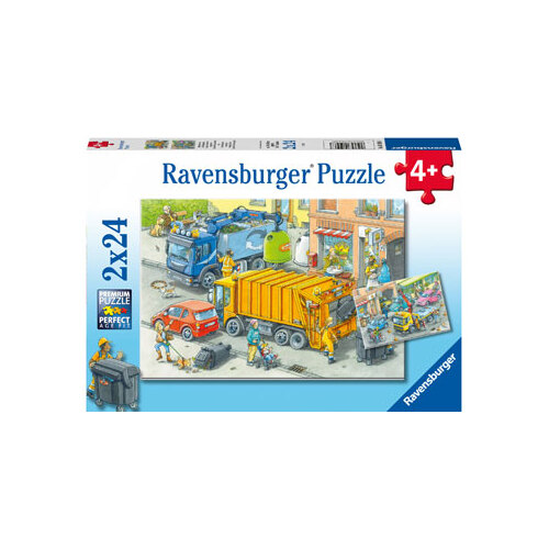 Ravensburger: Working Trucks Puzzle 2x24pc