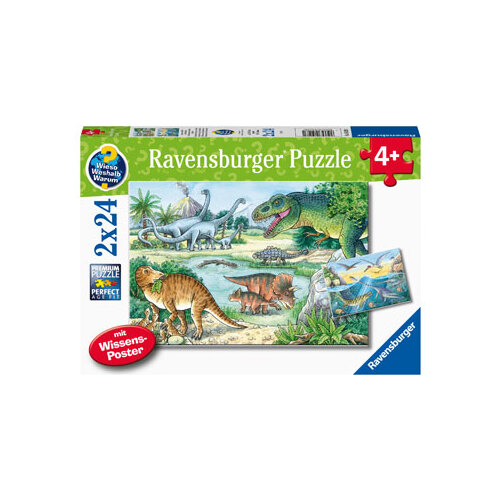 Ravensburger - Dinosaurs of land and sea 2x24pc