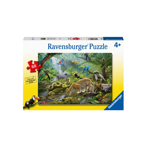 Ravensburger: Rainforest Animals Puzzle 60pc