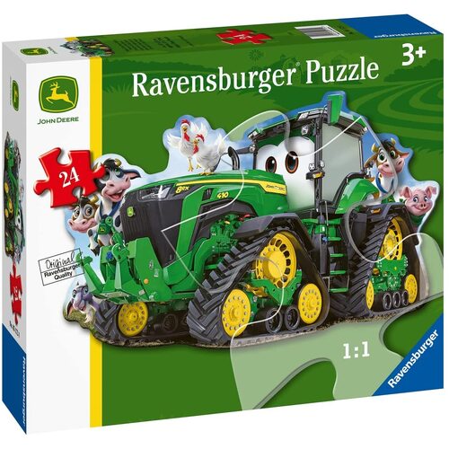 Ravensburger: John Deere Tractor Shaped Puzzle 24pc