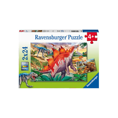 Ravensburger: Jurassic Wildlife Puzzle 2x24pc