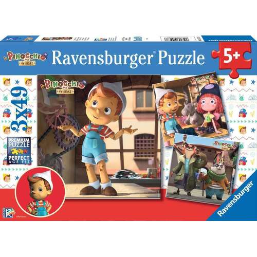 Ravensburger: Pinocchio 3x49pc