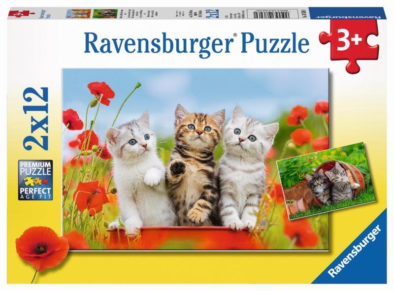 Ravensburger - Kitten Adventures Puzzle 2x12pc