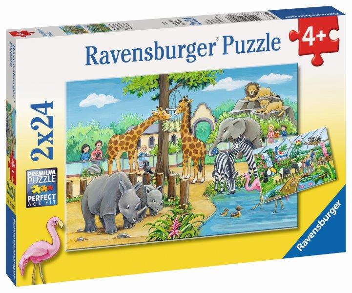Ravensburger - Welcome to the Zoo Puzzle 2x24pc