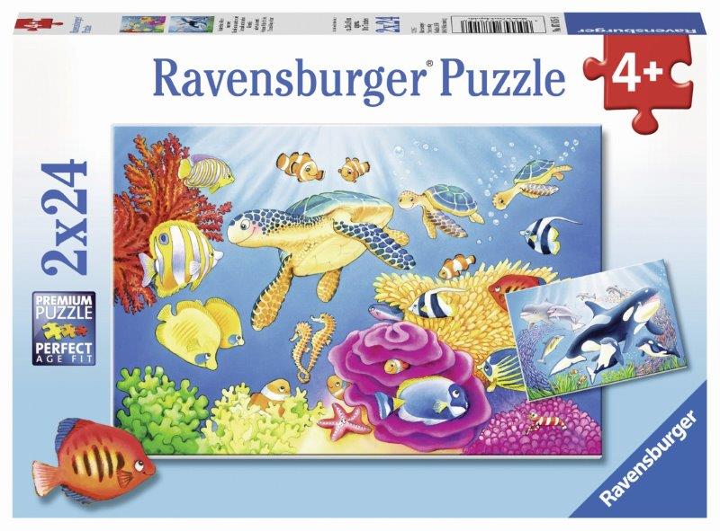 Ravensburger: Colourful Underwater World Puzzle 2x24p