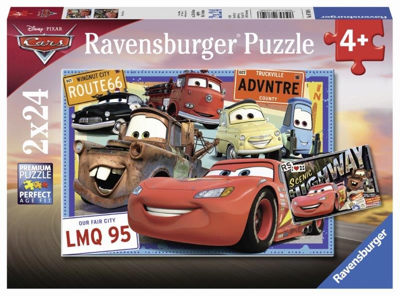 Ravensburger - Disney Two Cars Puzzle 2x24pc