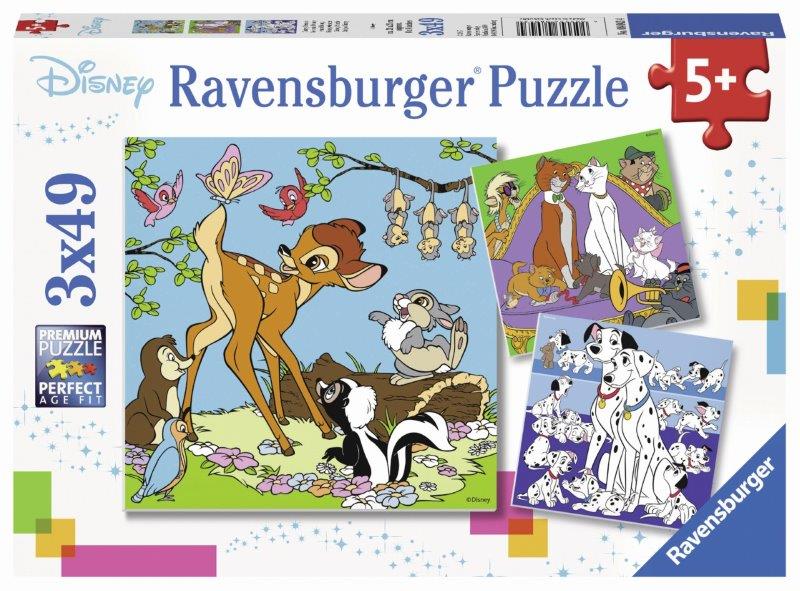 Ravensburger: Disney Friends Puzzle 3x49pc
