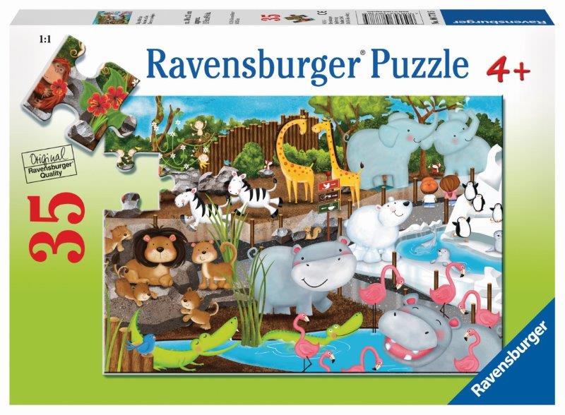 Ravensburger: Day at the Zoo Puzzle 35pc