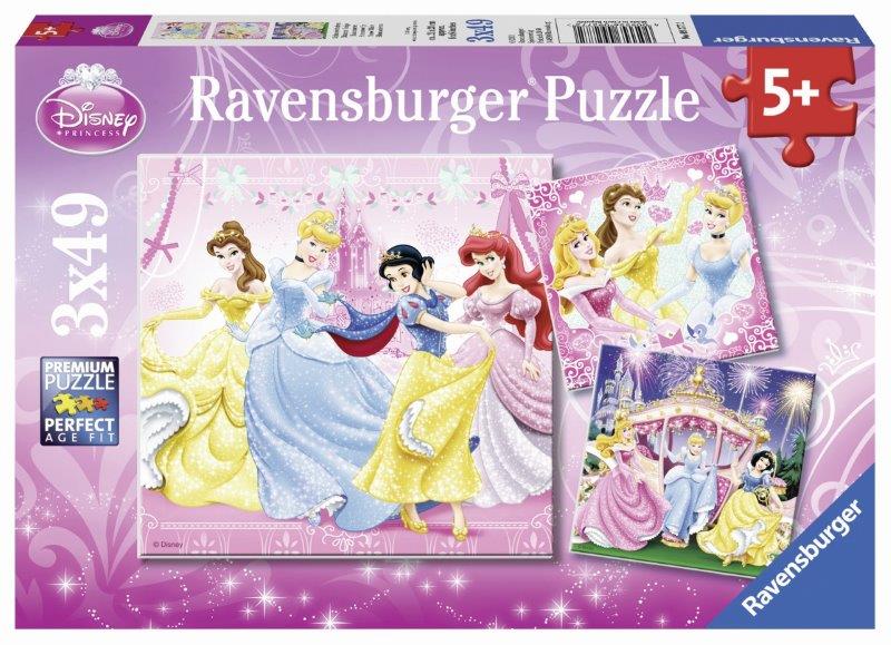 Ravensburger - Disney Snow White Puzzle 3x49pc