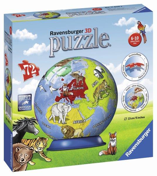 Ravensburger: Children's Globe Puzzleball 72pc