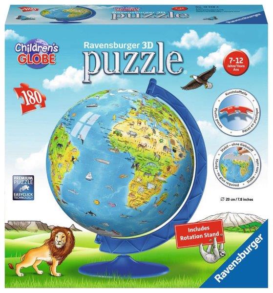 Ravensburger - Children's Globe 3D Puzzleball 180pc