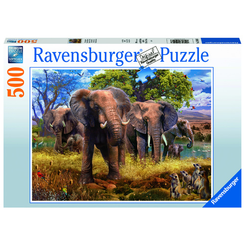 Ravensburger: Elephant Family 500pc