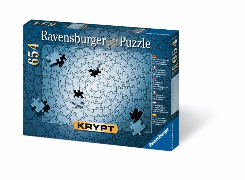 Ravensburger: KRYPT Silver Spiral Puzzle 654pc